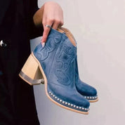 Rosalind Vickers | Western Cowboy Ankle Boots For Women