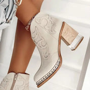 Rosalind Vickers | Western Cowboy Ankle Boots For Women