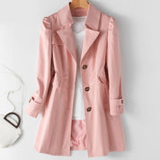 Dominique Ravel | Classic Tailored Trench Coat For Women
