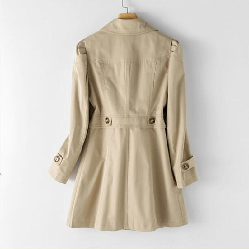 Dominique Ravel | Classic Tailored Trench Coat For Women