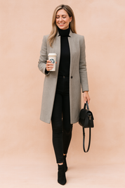 Rosalinde Clayworth | Classic Camel Overcoat For Women