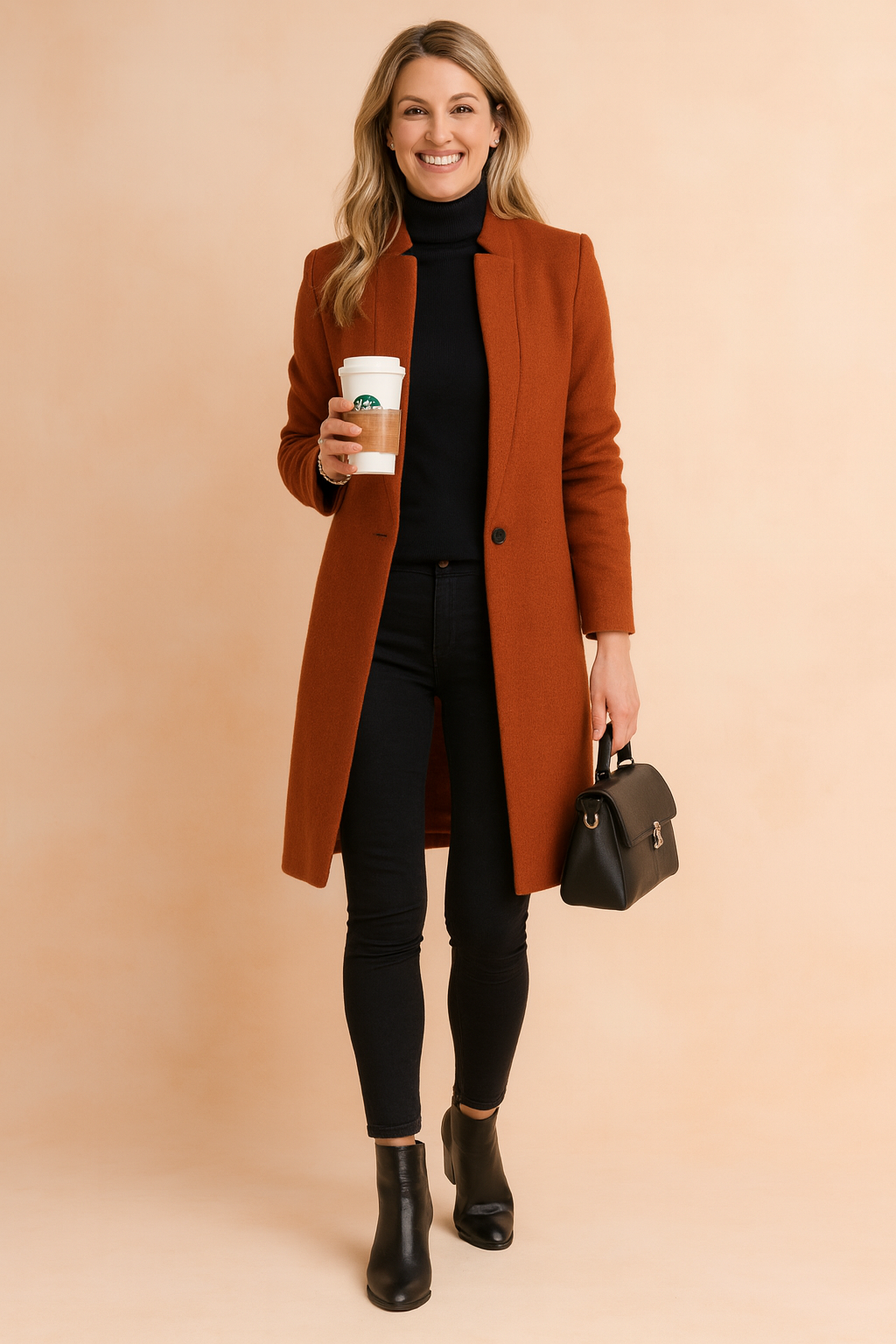 Rosalinde Clayworth | Classic Camel Overcoat For Women