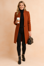Rosalinde Clayworth | Classic Camel Overcoat For Women