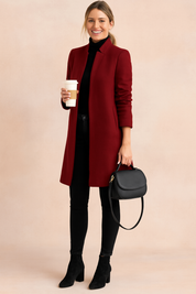 Rosalinde Clayworth | Classic Camel Overcoat For Women