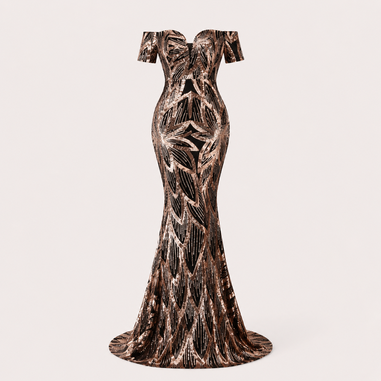 Francesca Lowell | Sequin Fishtail Formal Maxi Dress For Women