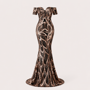 Francesca Lowell | Sequin Fishtail Formal Maxi Dress For Women
