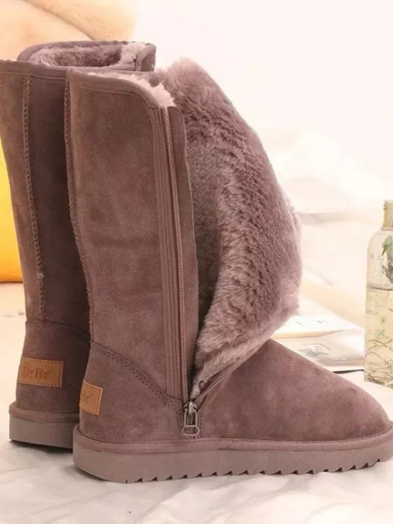 Genevieve Dunbar | Fur-Lined Knee-High Winter Boots For Women