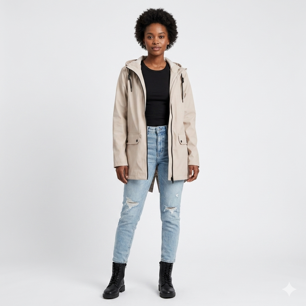 Harriet Collingbourne | Hooded Waterproof Rain Jacket For Women