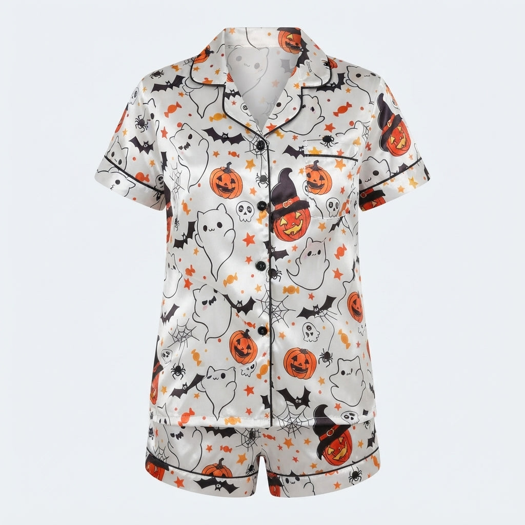 Haunted Pumpkin | Halloween Pyjama Set For Women