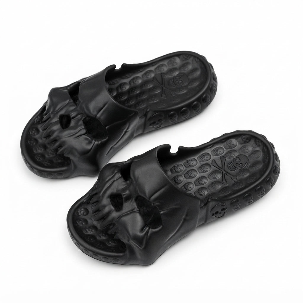Midnight Bat | Skull Halloween Slippers For Women