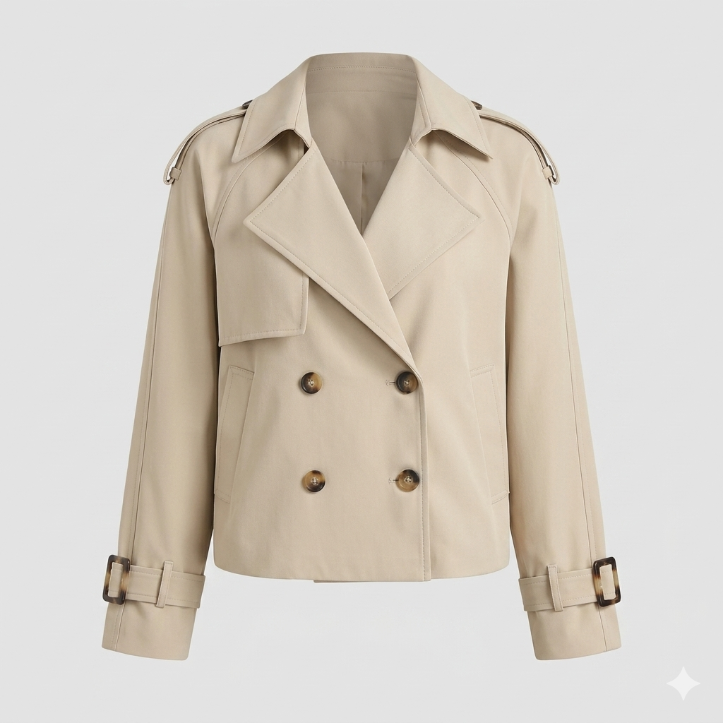Mirande Holloway | Cropped Trench Coat For Women