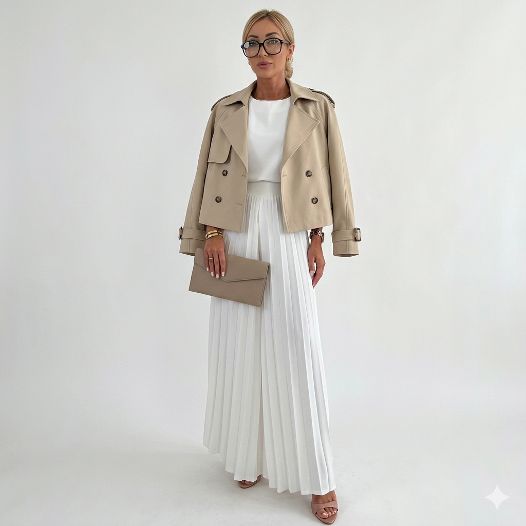 Mirande Holloway | Cropped Trench Coat For Women