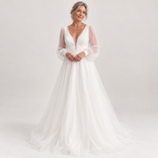 Harriet Fenwick | Deep-V Maxi Wedding Dress For Women