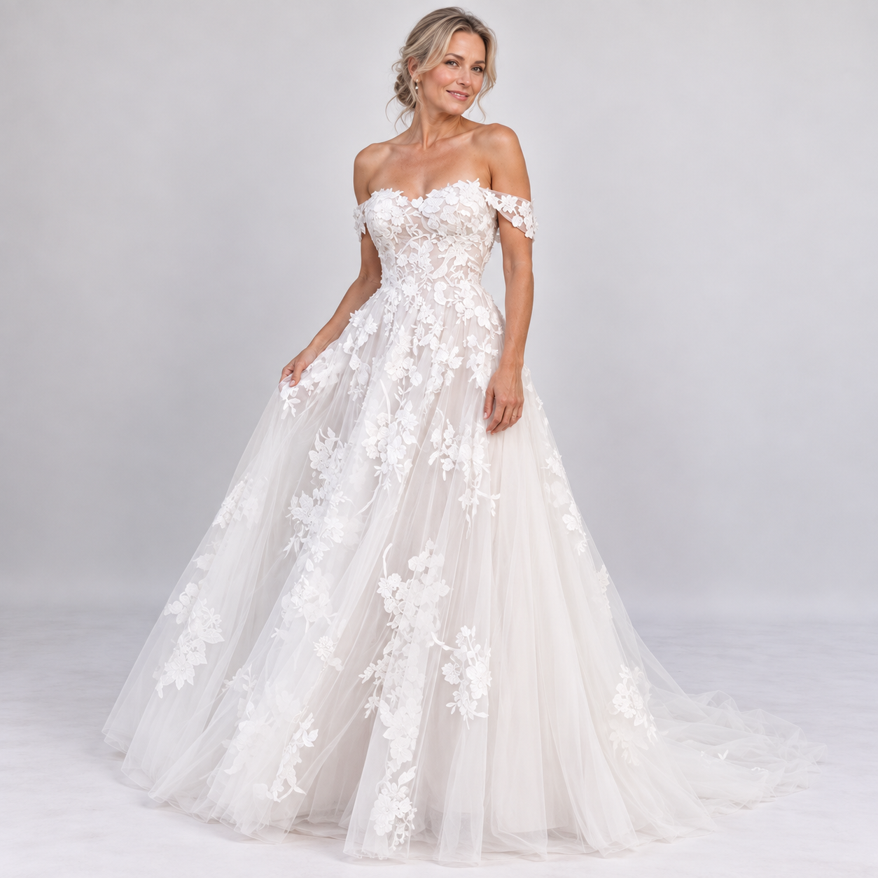 Josephine Calloway | Lace Off-Shoulder Maxi Dress For Women
