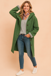 Harriet Collingford | Hooded Longline Coat For Women
