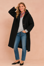 Harriet Collingford | Hooded Longline Coat For Women