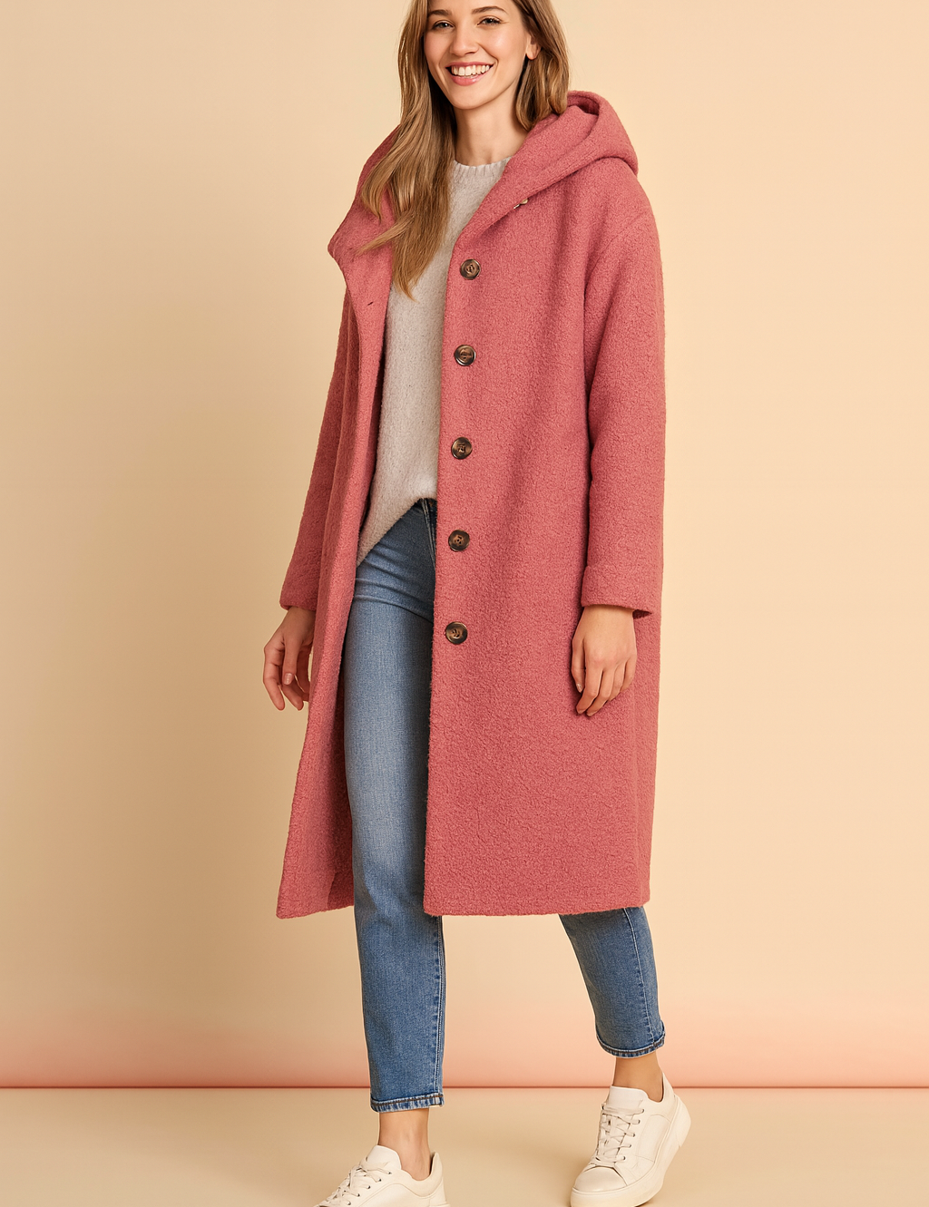 Harriet Collingford | Hooded Longline Coat For Women
