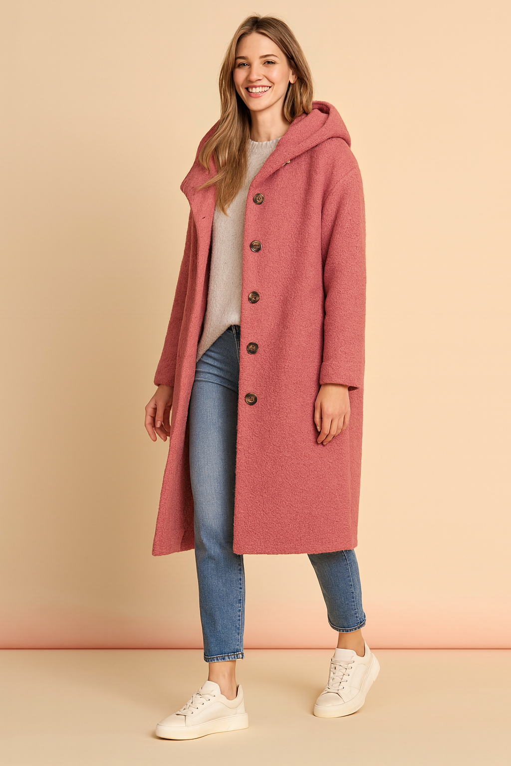 Harriet Collingford | Hooded Longline Coat For Women
