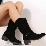 Rosanna Delvigne | Slouchy Suede Ankle Boots For Women
