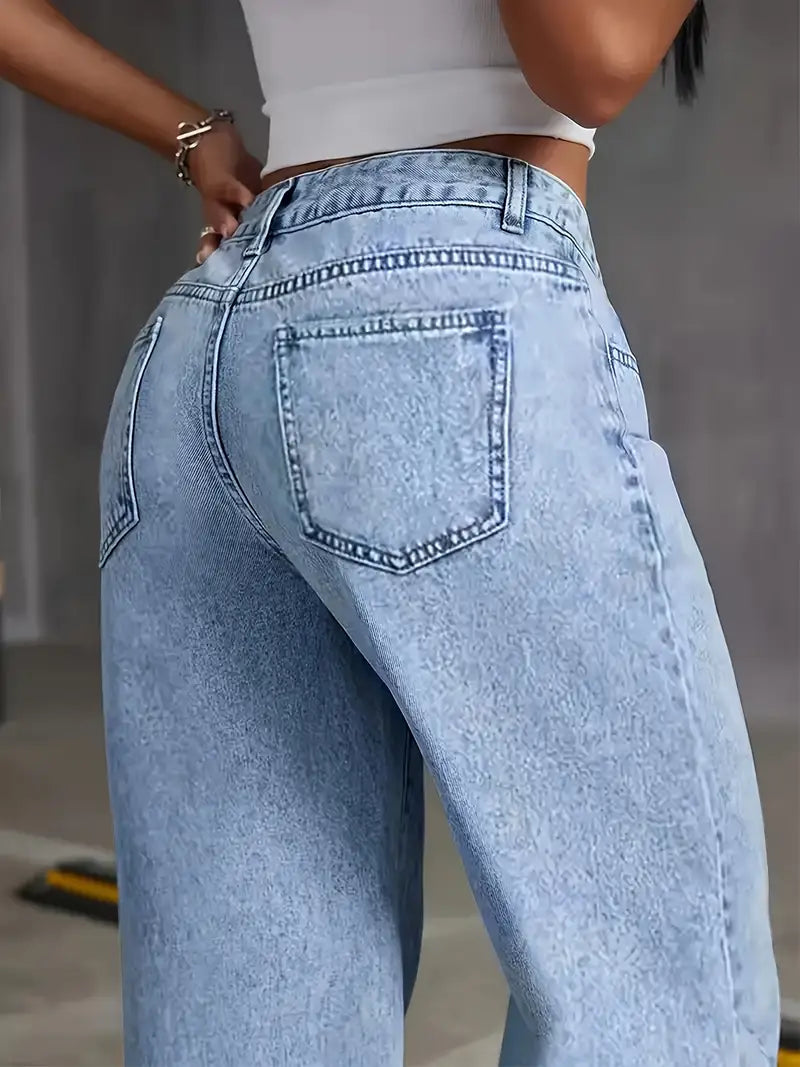 Rosalind Ashgrove | Relaxed Wide-Leg Jeans For Women