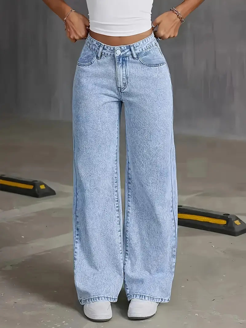 Rosalind Ashgrove | Relaxed Wide-Leg Jeans For Women