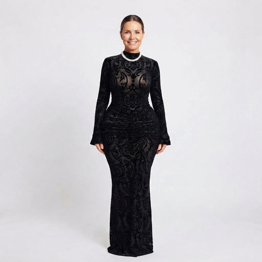 MeshFloralFlockedPleatedDress-modelas0834.jpg
