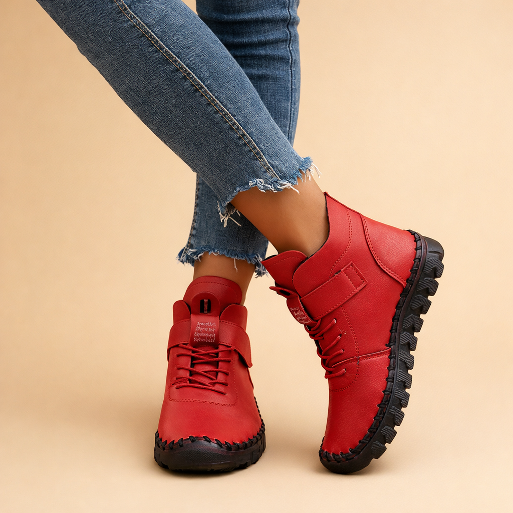 Evangeline Stormcroft | Leather Ankle Boots For Women