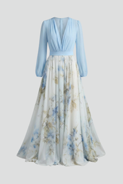 Estelle Beaumont | Floral Chiffon Maxi Dress For Women