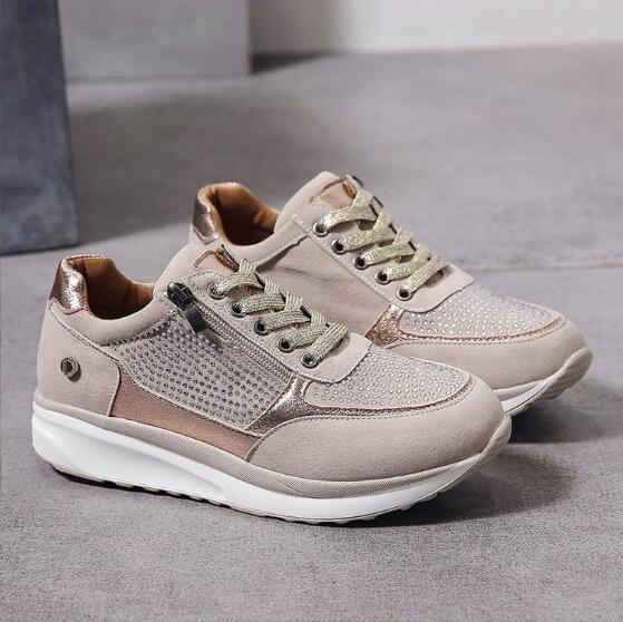 Gillian Hartsworth | Embellished Zip Fashion Sneakers For Women