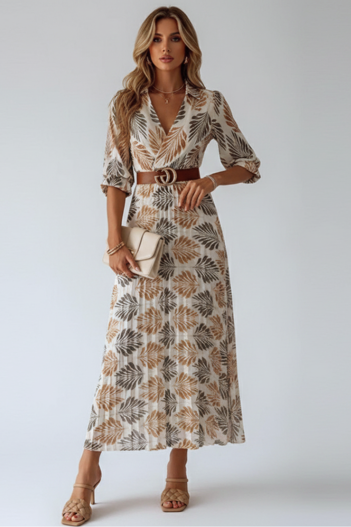 Lydia Fenwick | Botanical Print Maxi Dress For Women