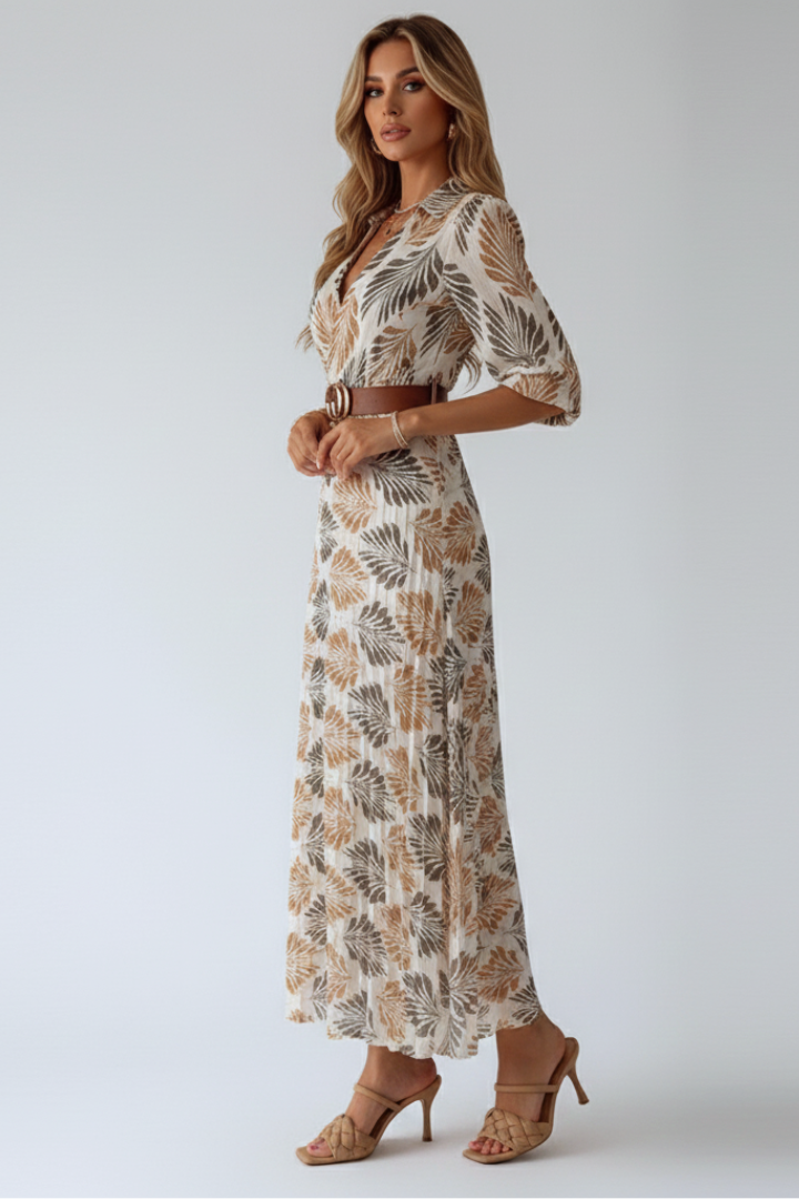 Lydia Fenwick | Botanical Print Maxi Dress For Women