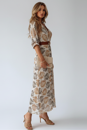 Lydia Fenwick | Botanical Print Maxi Dress For Women