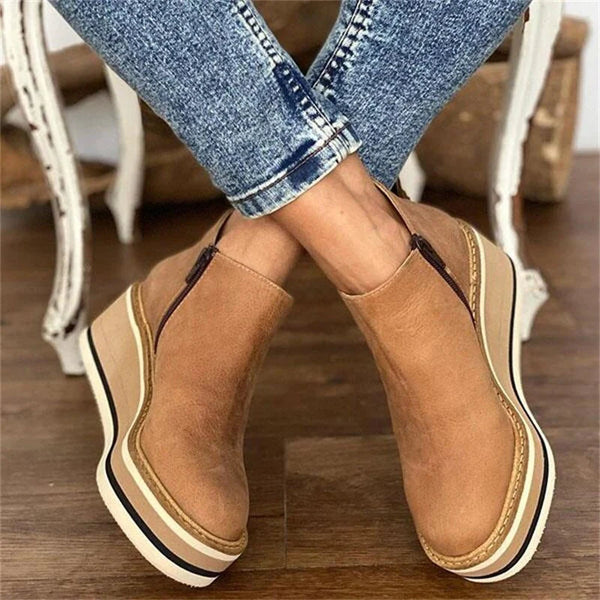 Harriet Collingsworth | Platform Wedge Ankle Boots For Women