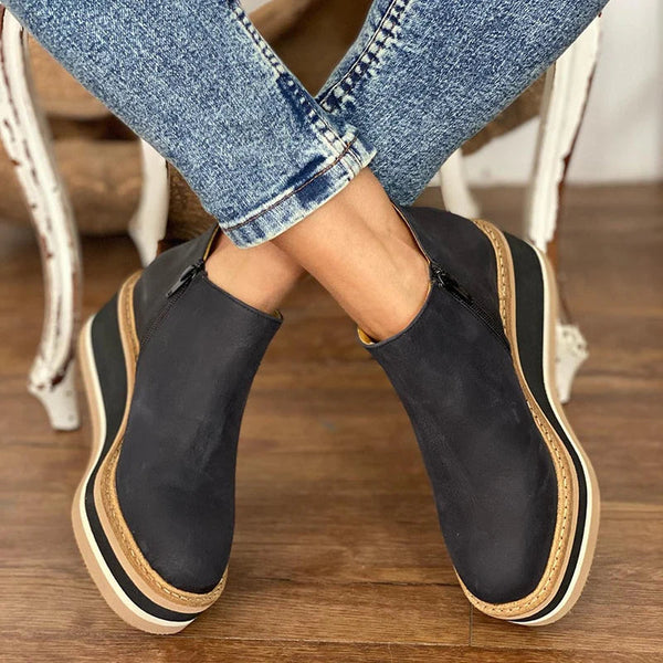 Harriet Collingsworth | Platform Wedge Ankle Boots For Women