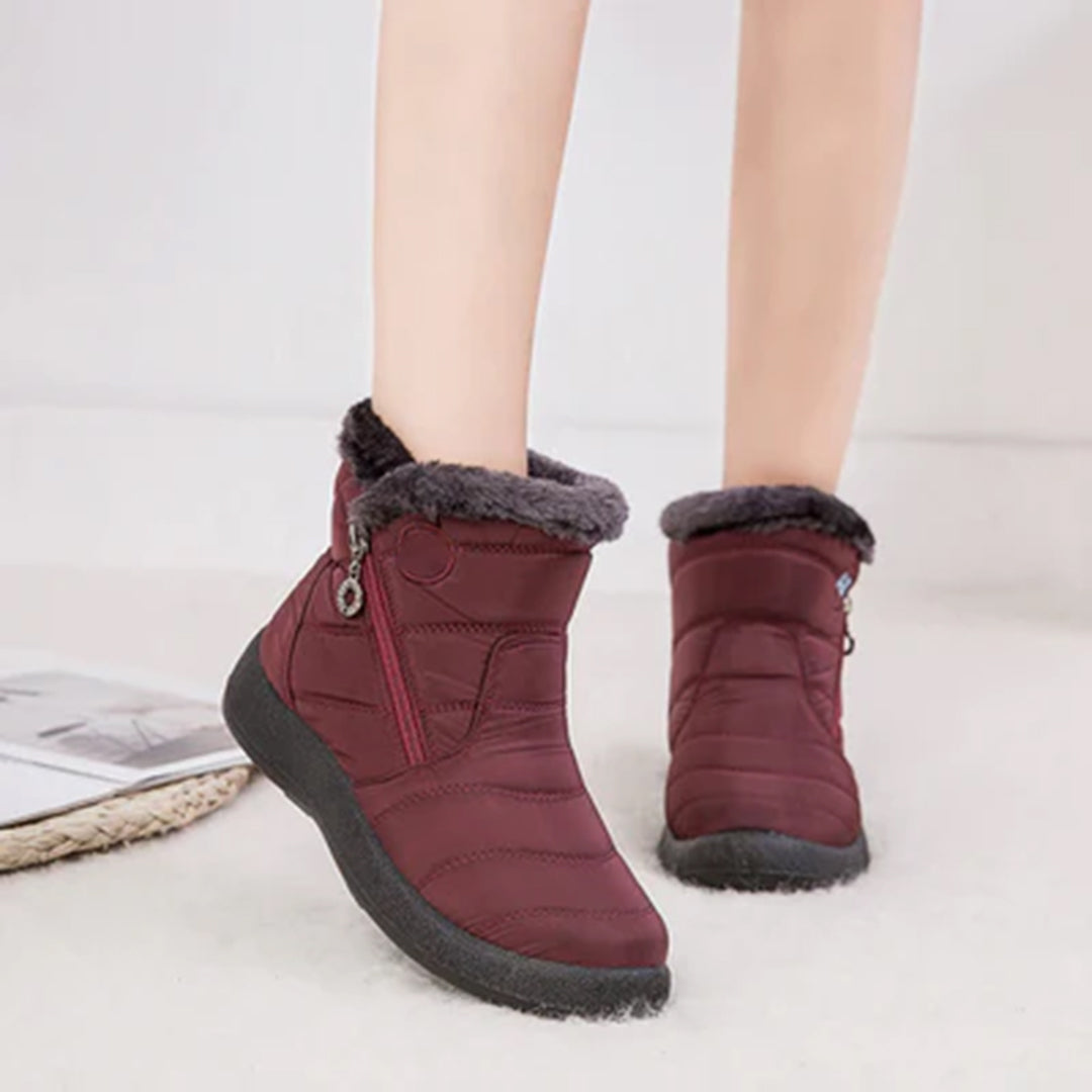 Helena Duncastle | Fur-Lined Snow Ankle Boots For Women