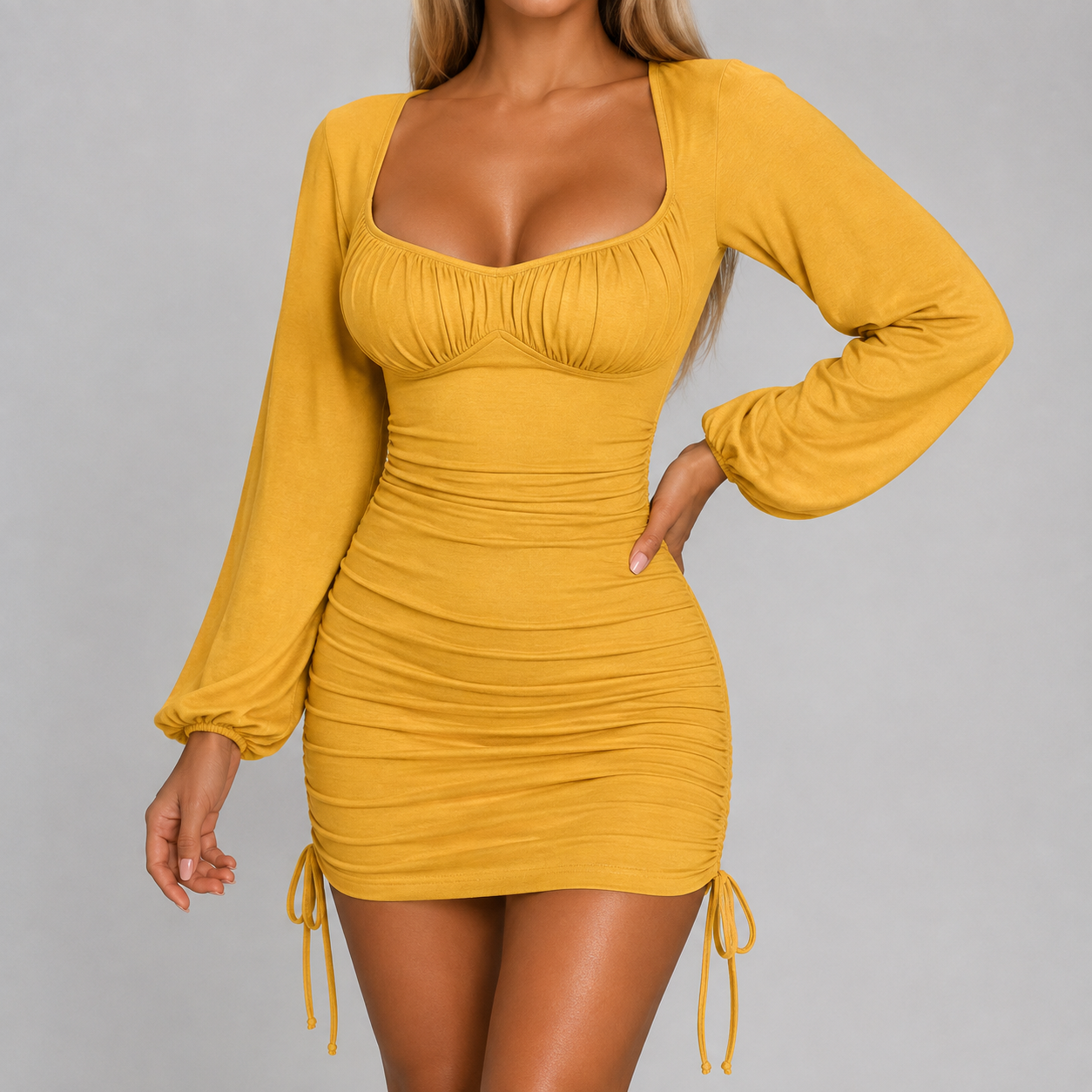 Rosalie Chambers | Long Sleeve Bodycon Mini Dress For Women