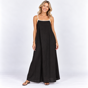 Rosalind Kingsley | Black Sleeveless Maxi Dress For Women