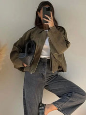 Harriet Colbourne | Oversized Bomber Jacket For Women