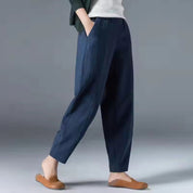 Henrietta Voss | Lightweight Linen Tapered Trousers For Women