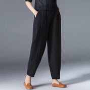 Henrietta Voss | Lightweight Linen Tapered Trousers For Women