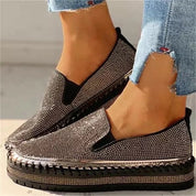 Rosalind Fairweather | Crystal Embellished Slip-On Sneaker For Women