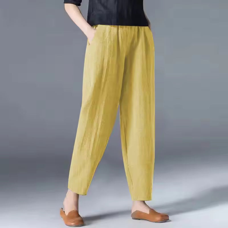 Henrietta Voss | Lightweight Linen Tapered Trousers For Women