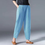 Henrietta Voss | Lightweight Linen Tapered Trousers For Women