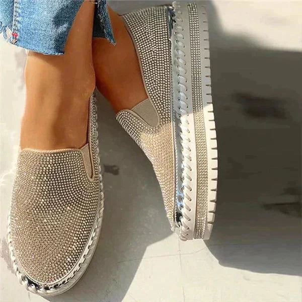 Rosalind Fairweather | Crystal Embellished Slip-On Sneaker For Women