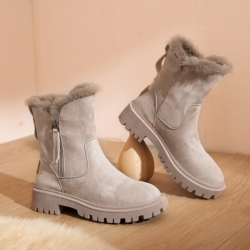 Harriet Colbourne | Faux Fur Lined Ankle Boots For Women