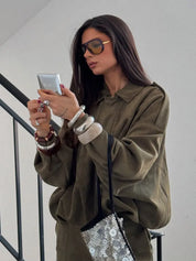 Harriet Colbourne | Oversized Bomber Jacket For Women