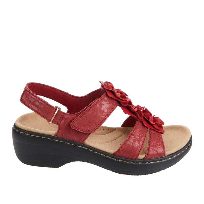 Catherine Winslow | Floral Comfort Wedge Sandals For Women