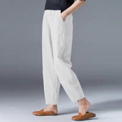 Henrietta Voss | Lightweight Linen Tapered Trousers For Women