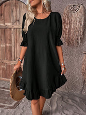Cecilia Wentford | Ruffle Hem Midi Dress For Women