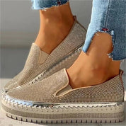 Rosalind Fairweather | Crystal Embellished Slip-On Sneaker For Women